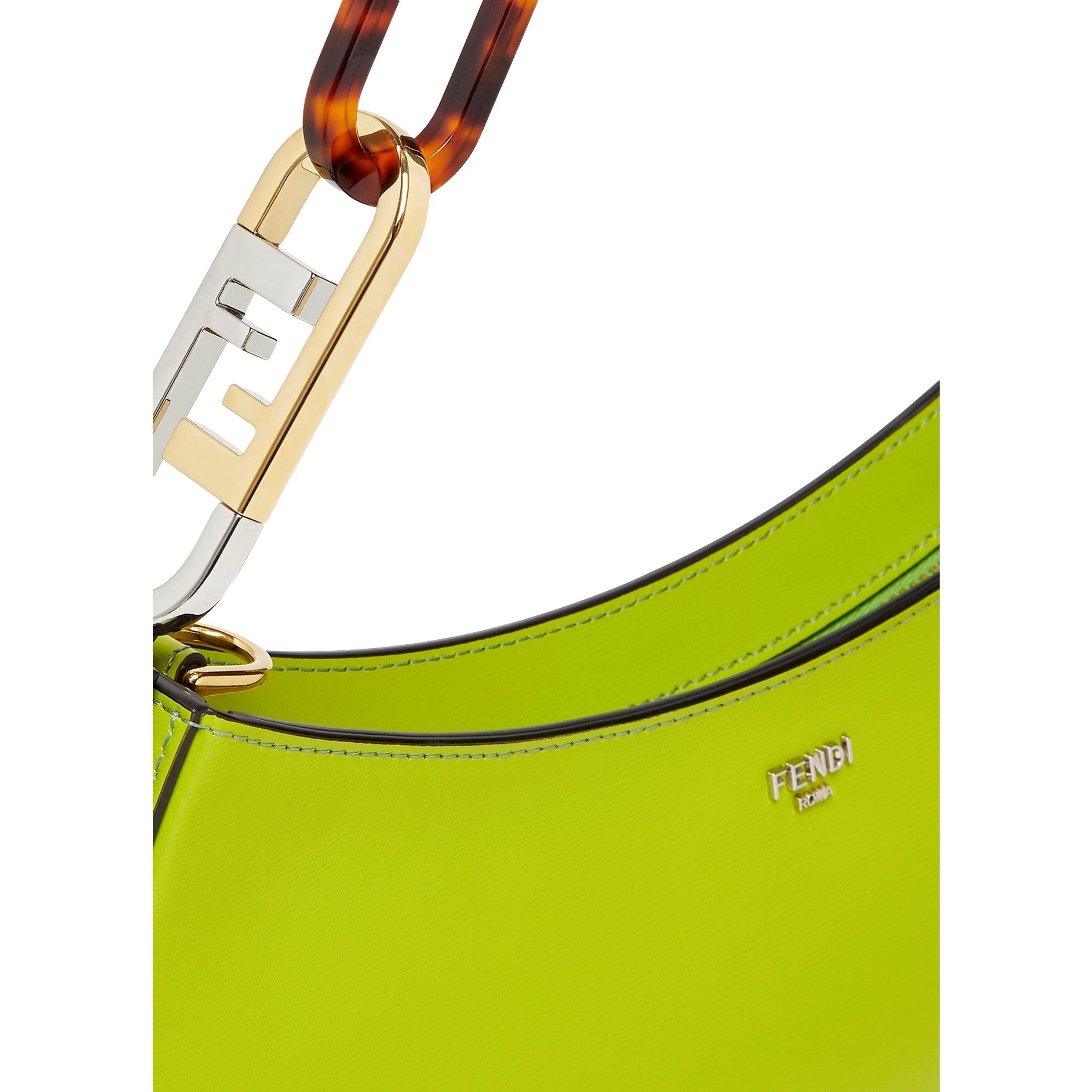 Fendi O'Lock Swing Small Hobo Shoulder Bag - Wasabi Green Elegance -   Shop Bags 