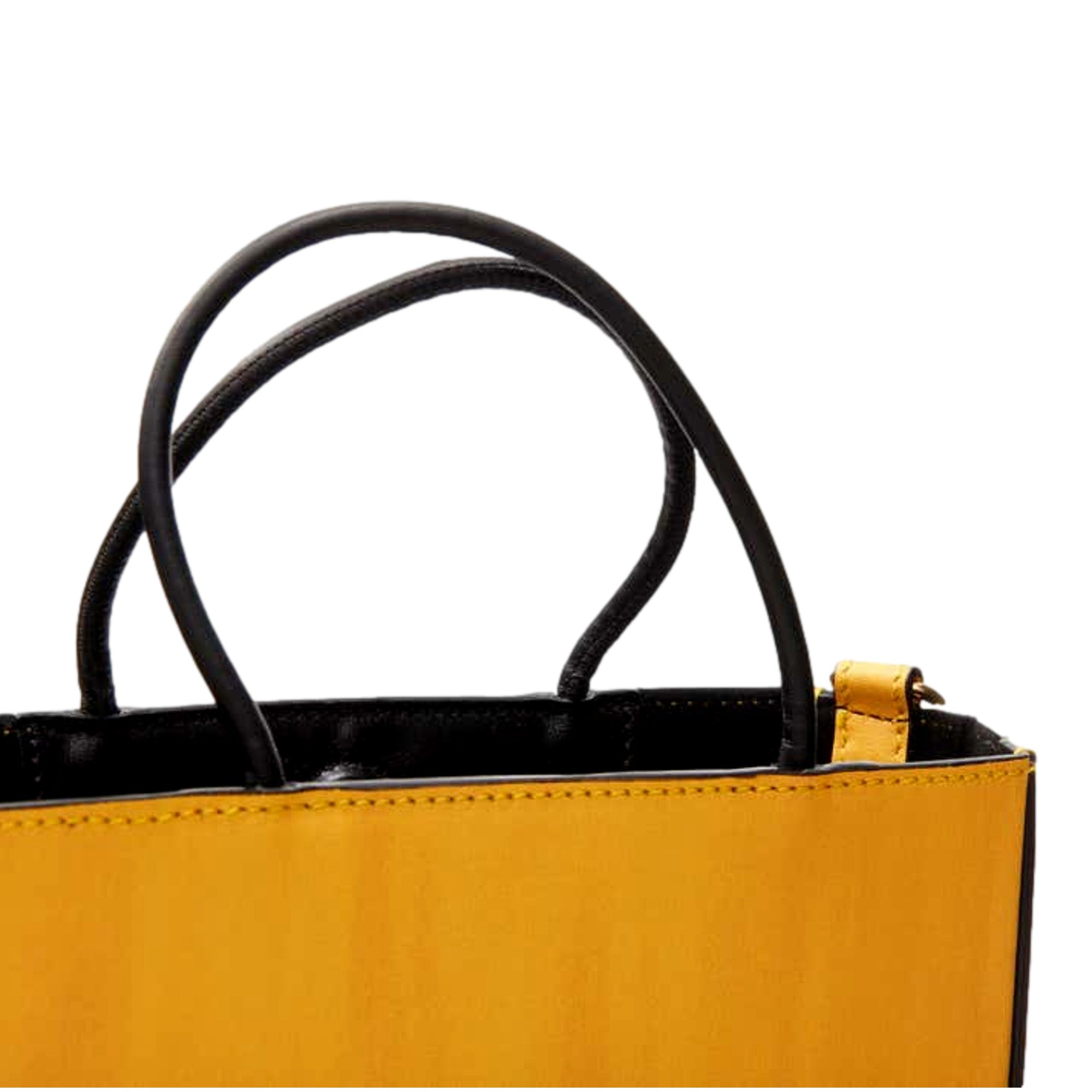 Fendi Roma 2Way Tote: Embossed Yellow Leather, Crossbody Style -   Shop Bags