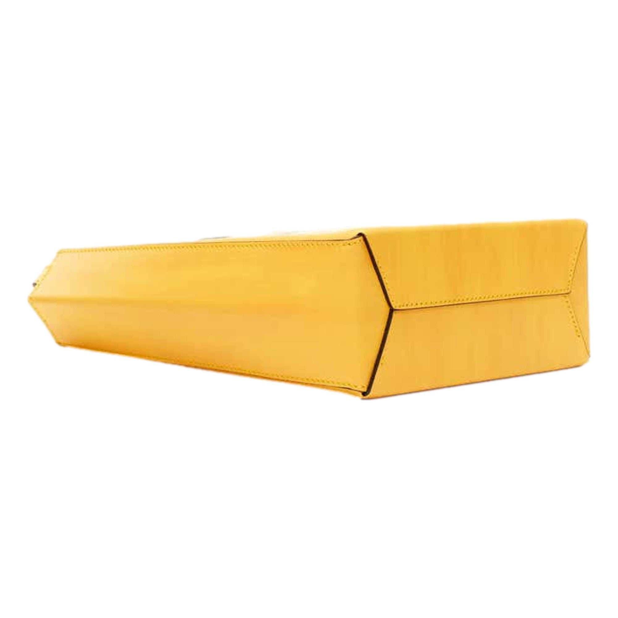 Fendi Roma 2Way Tote: Embossed Yellow Leather, Crossbody Style -   Shop Bags