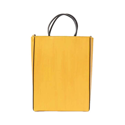 Fendi Roma 2Way Tote: Embossed Yellow Leather, Crossbody Style -   Shop Bags