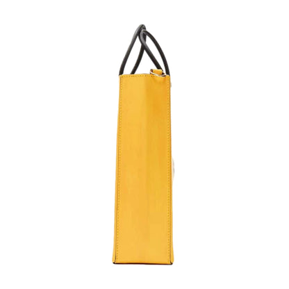 Fendi Roma 2Way Tote: Embossed Yellow Leather, Crossbody Style -   Shop Bags