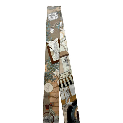 Fendi Roma Boutique Print Silk Wrappy Scarf - Elevate Your