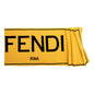Fendi Roma Knitted Wool & Cashmere Yellow Black Logo Scarf -   Shop Bags LLC 