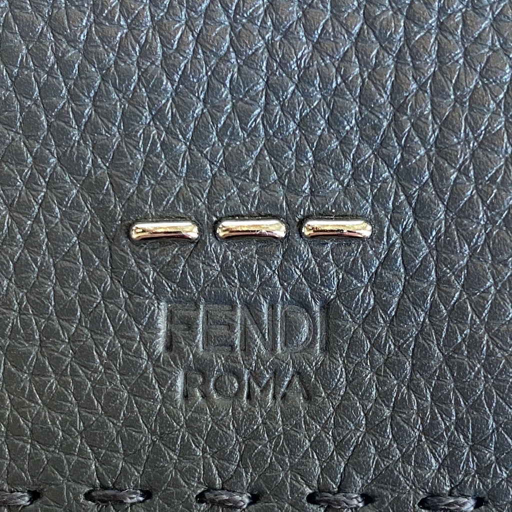 Fendi Selleria Gray Calf Leather Bifold Wallet - Timeless Luxury -  