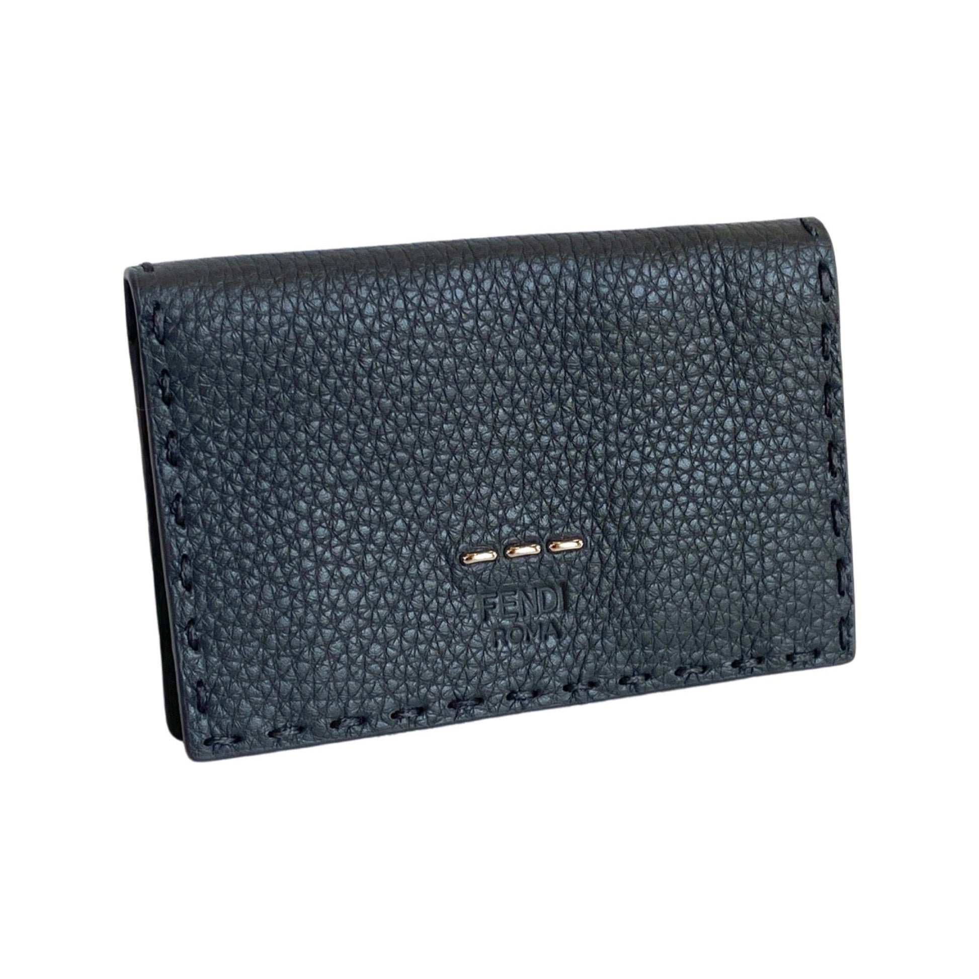 Fendi Selleria Gray Calf Leather Bifold Wallet - Timeless Luxury -  