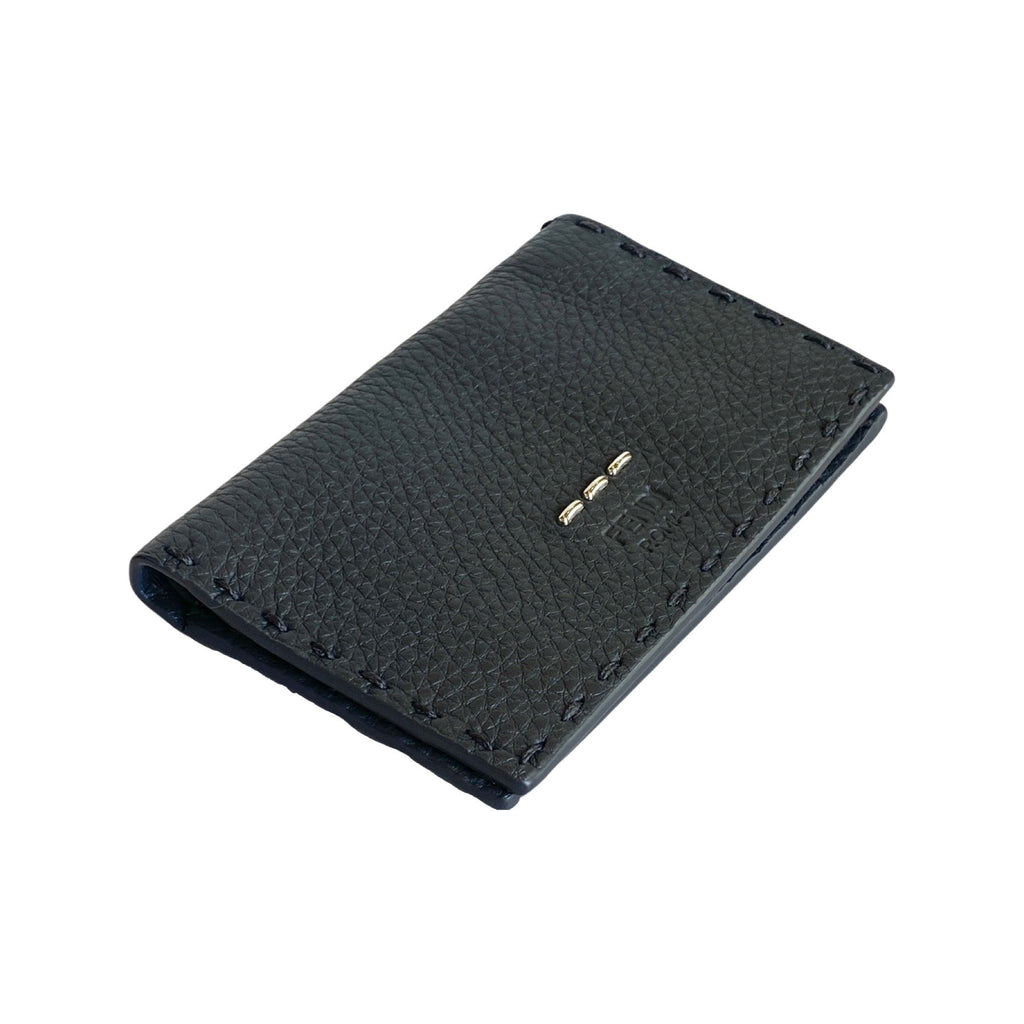 Fendi Selleria Gray Calf Leather Bifold Wallet - Timeless Luxury -  