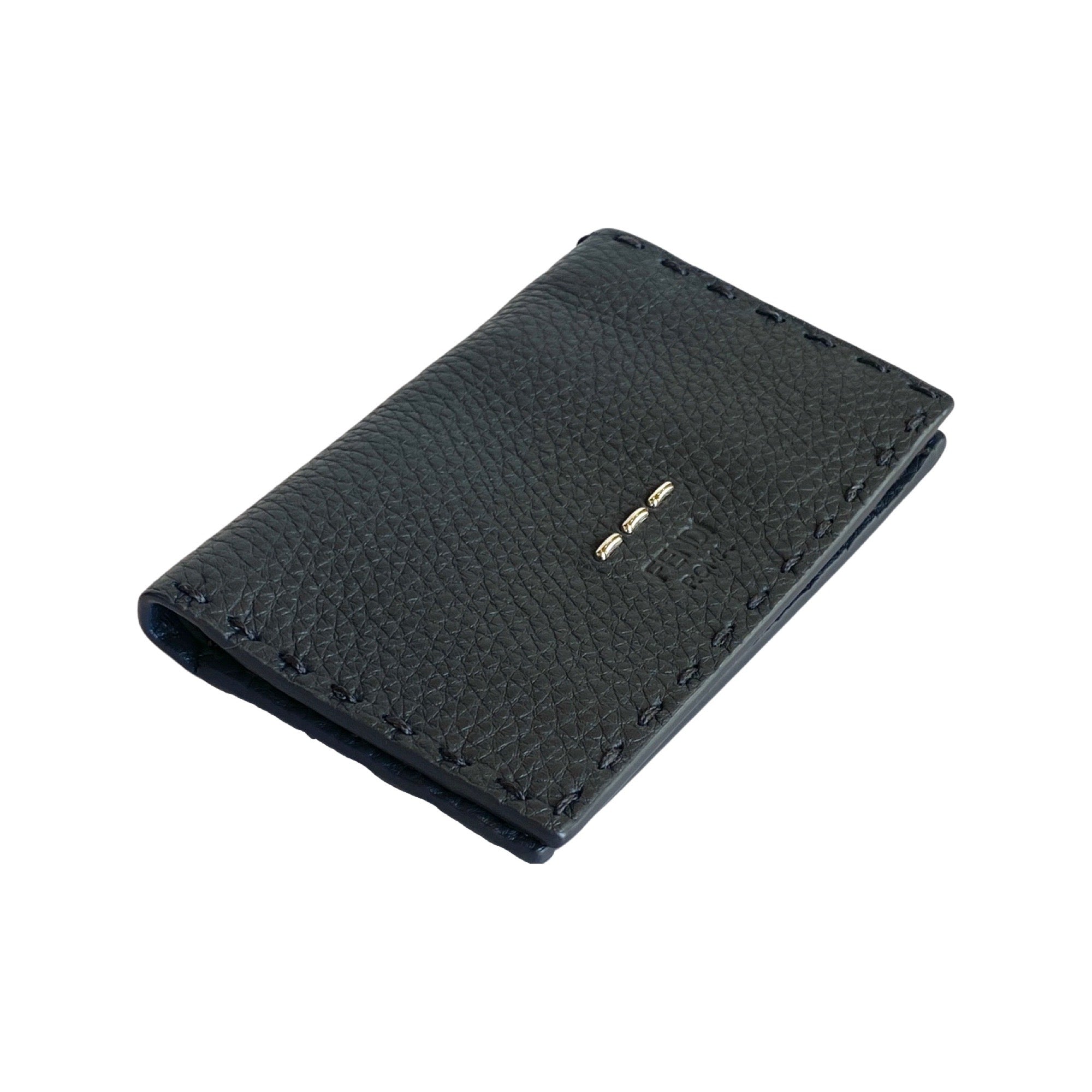 Fendi Selleria Gray Calf Leather Bifold Wallet - Timeless Luxury -  
