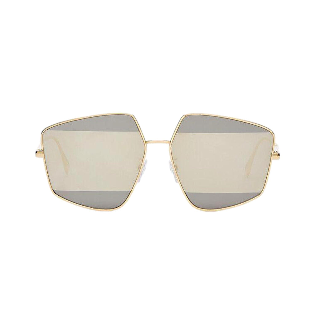 Fendi Stripes Gold Frame Sunglasses - Chic Italian Style & Protection -   Shop Bags LLC