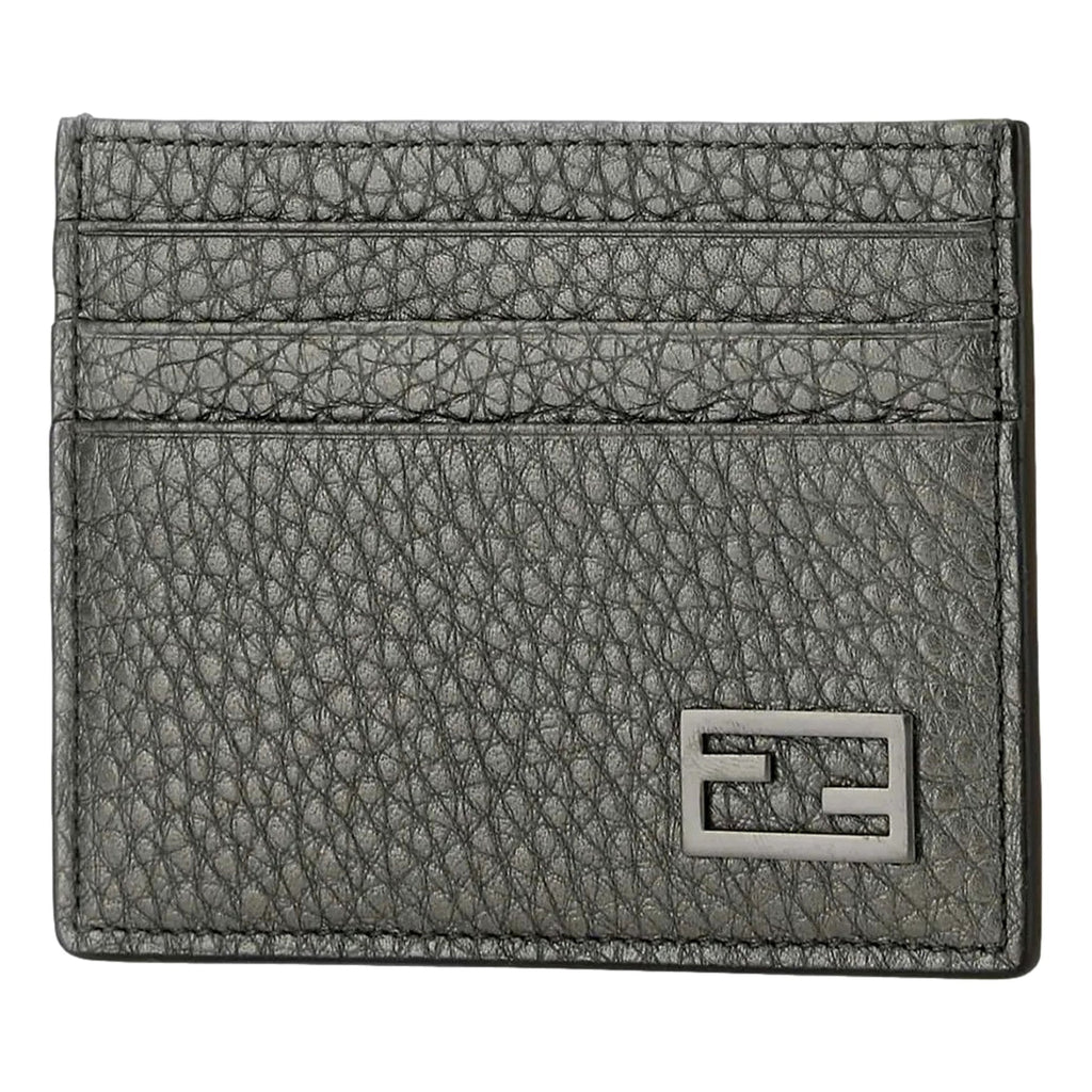 Fendi Wallet: Graphite Leather Card Case - Elegant & Unisex Choice -   Shop Bags LLC 