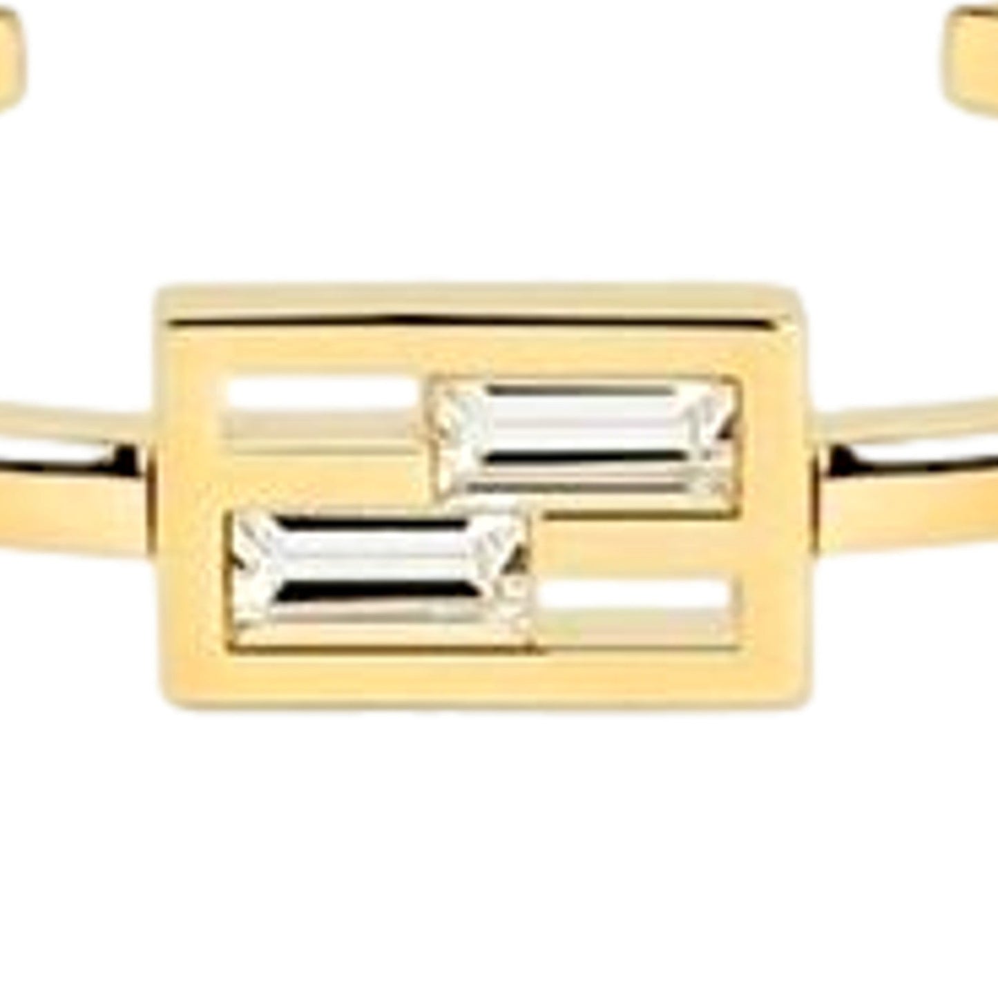 Fendi Women's Bracelet: Elegant Crystal Gold Cuff | Baguette Style -   Shop Bags LLC 