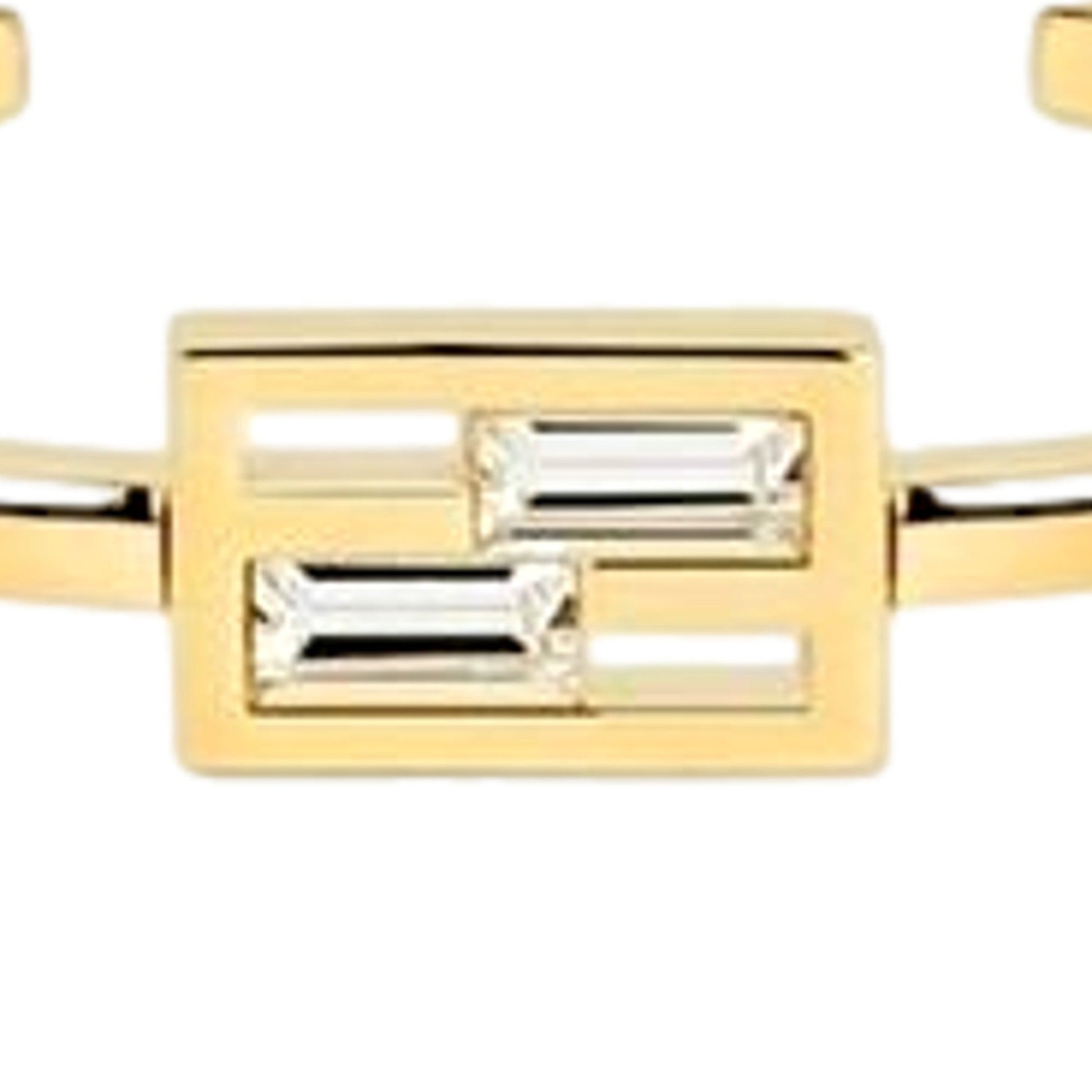 Fendi Women's Bracelet: Elegant Crystal Gold Cuff | Baguette Style -   Shop Bags LLC 
