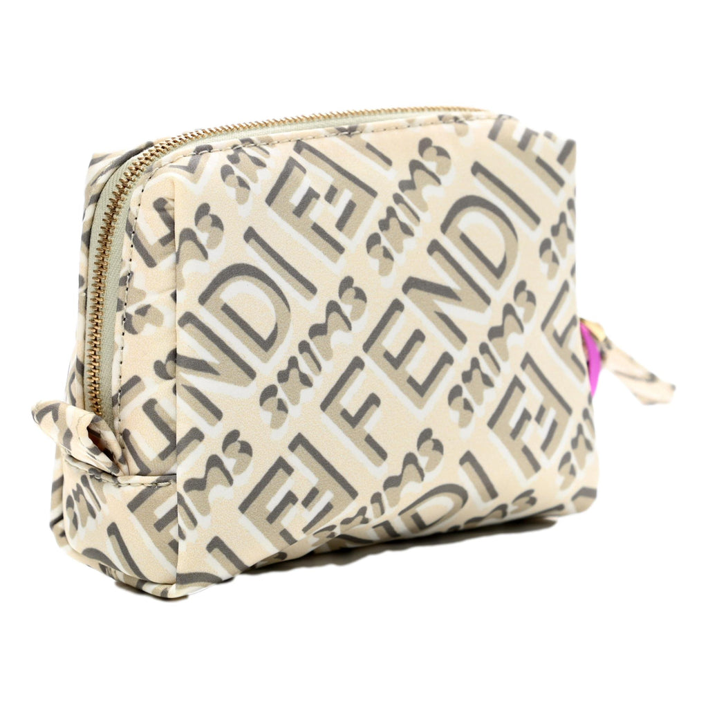 Fendi x Skims Nylon Avorio Small Beauty Pouch -   Shop Bags LLC 