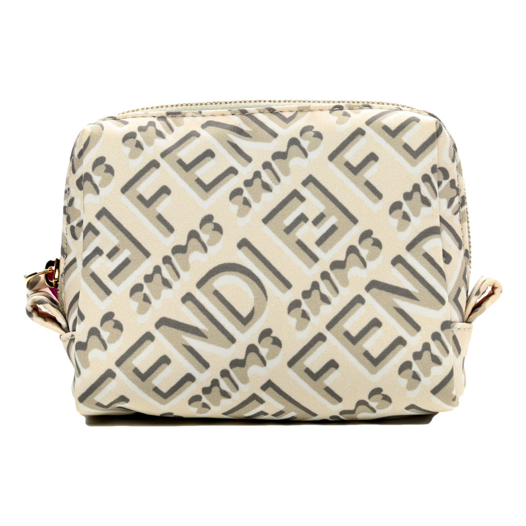 Fendi x Skims Nylon Avorio Small Beauty Pouch -   Shop Bags LLC 