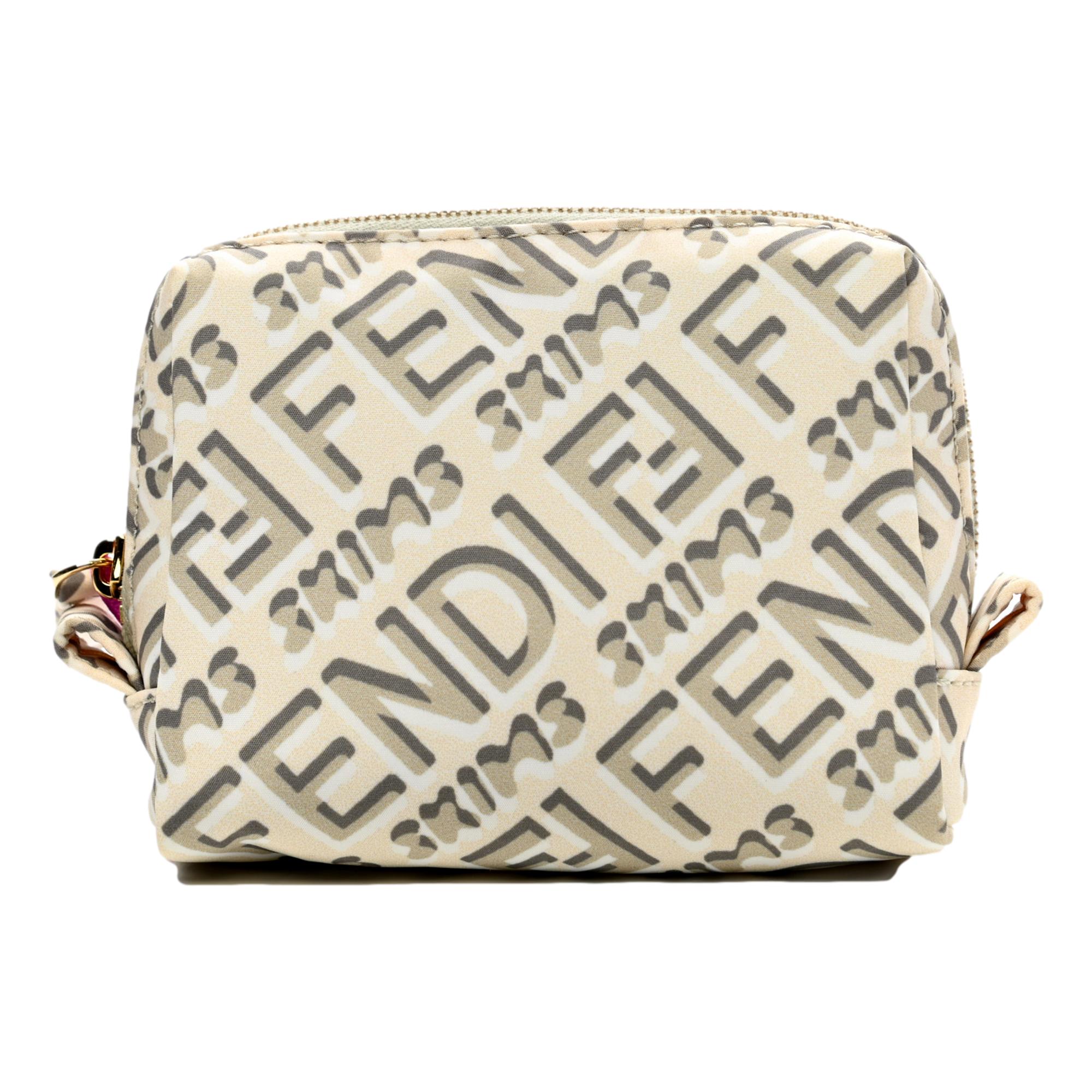 Fendi x Skims Nylon Avorio Small Beauty Pouch -   Shop Bags LLC 