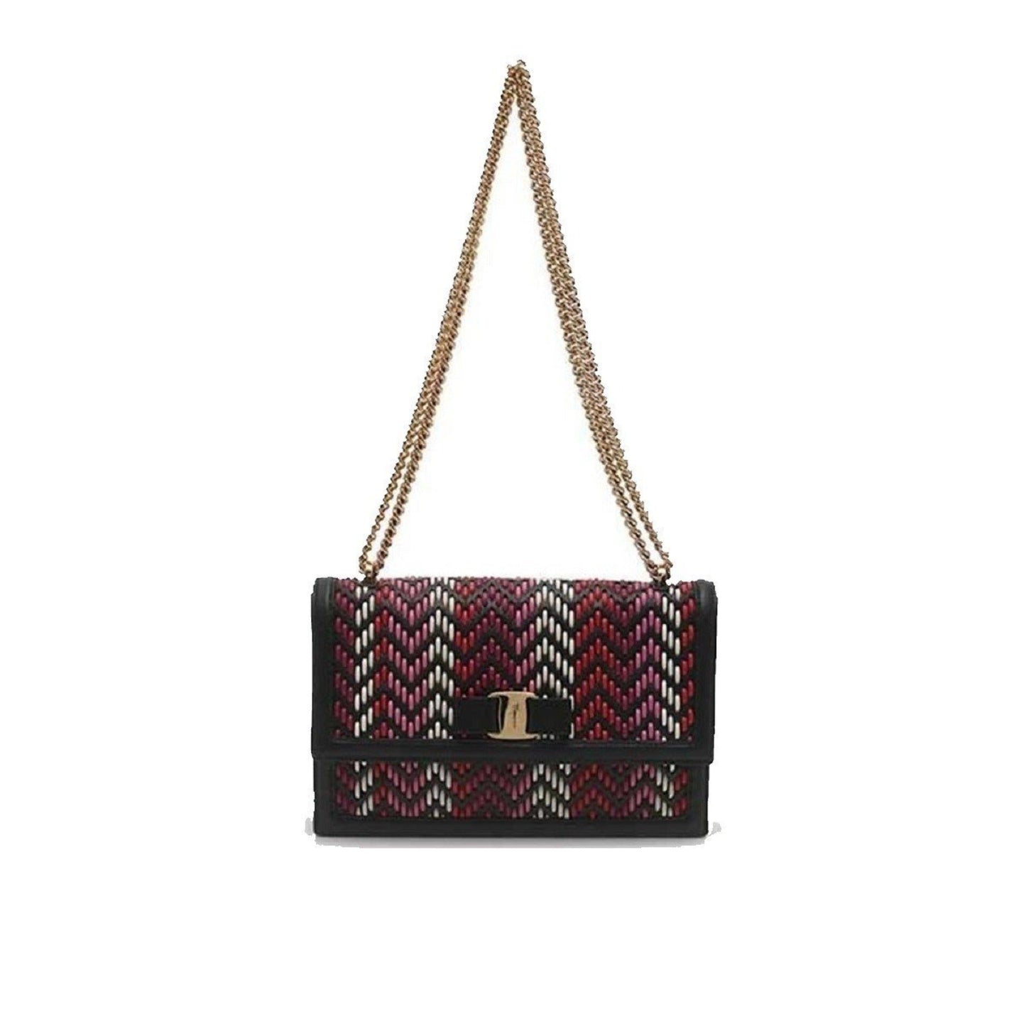 Ferragamo Ginny Multi-Pink & Red Leather Bag - Chic & Versatile Style -   Shop Bags LLC