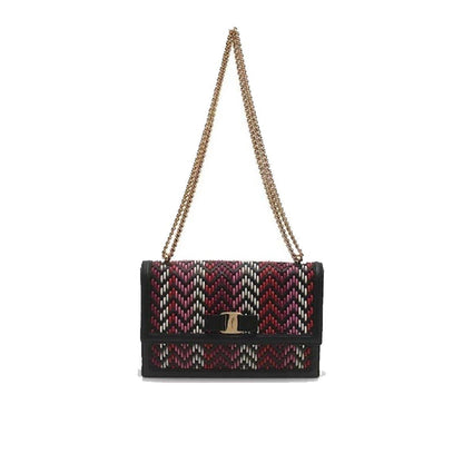 Ferragamo Ginny Multi-Pink & Red Leather Bag - Chic & Versatile Style -   Shop Bags LLC