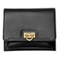 Ferragamo Trifolio Black Crossbody Bag - Elegance in Soft Leather -   Shop Bags LLC 