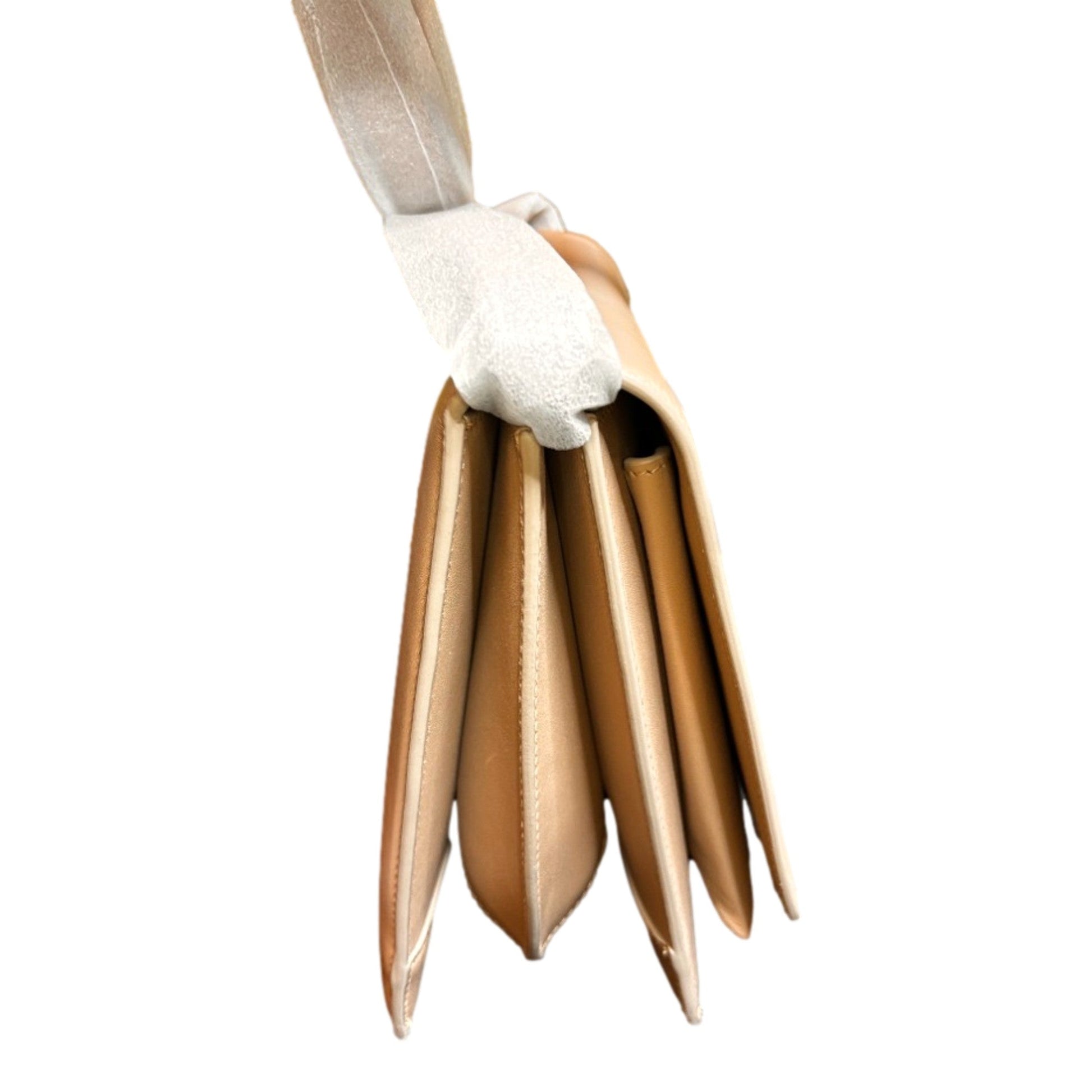Ferragamo Trifolio Soft Leather Flap Crossbody Bag Ameretti Beige Gold Hardware -   Shop Bags LLC 