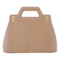Ferragamo Wanda Beige Patent Leather Top Handle Handbag -   Shop Bags LLC