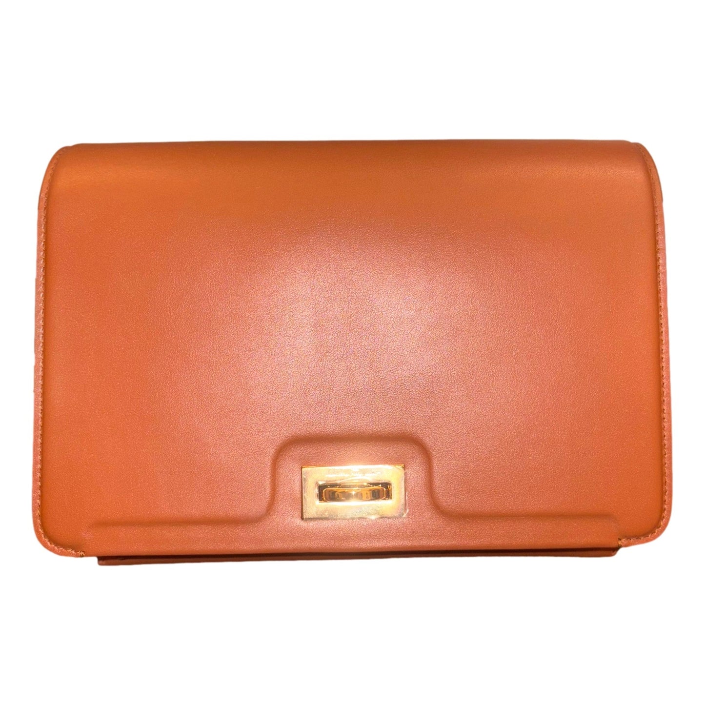 Flap Crossbody Bag Cognac Brown - Elegant Ferragamo Trifolio Design -   Shop Bags LLC