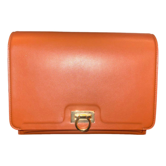 Flap Crossbody Bag Cognac Brown - Elegant Ferragamo Trifolio Design -   Shop Bags LLC