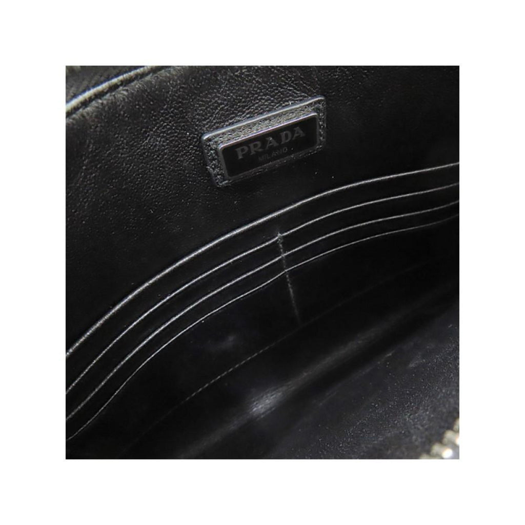 Prada Black Saffiano Leather Clutch - Chic Document Holder