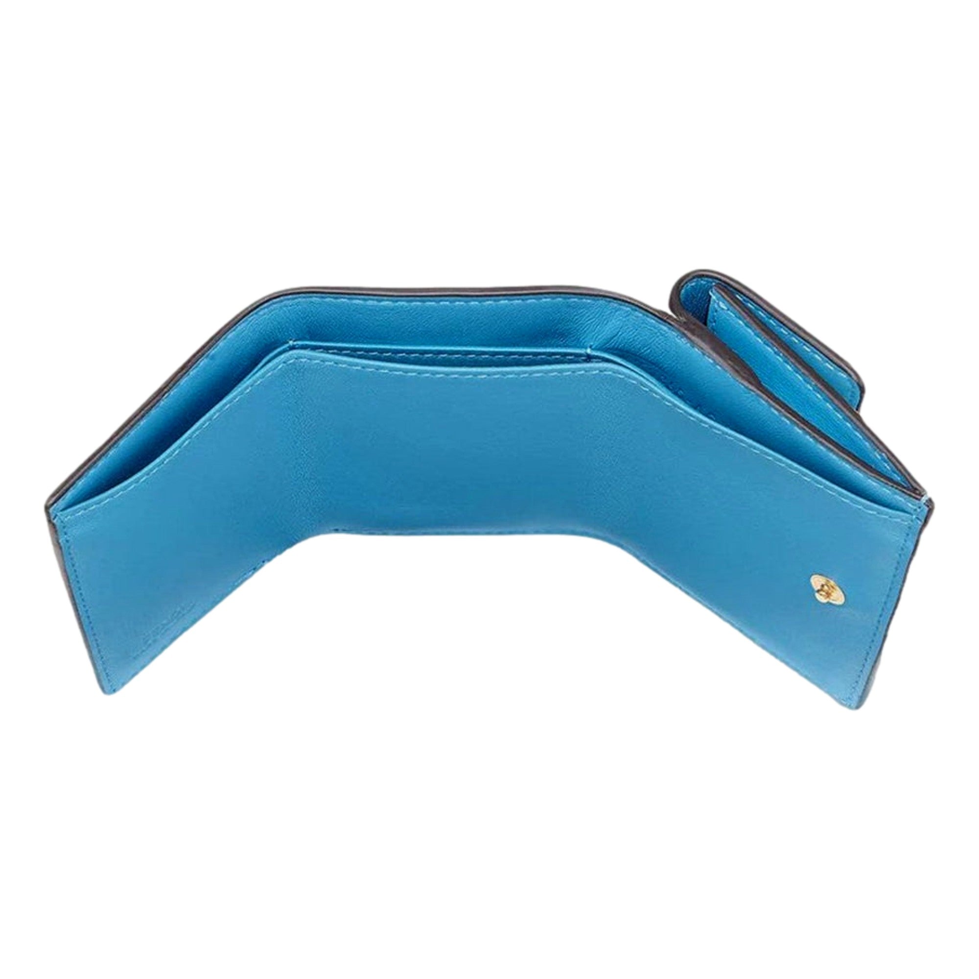 Fendi Vertigo Leather Trifold Wallet - Multicolor Elegance & Utility