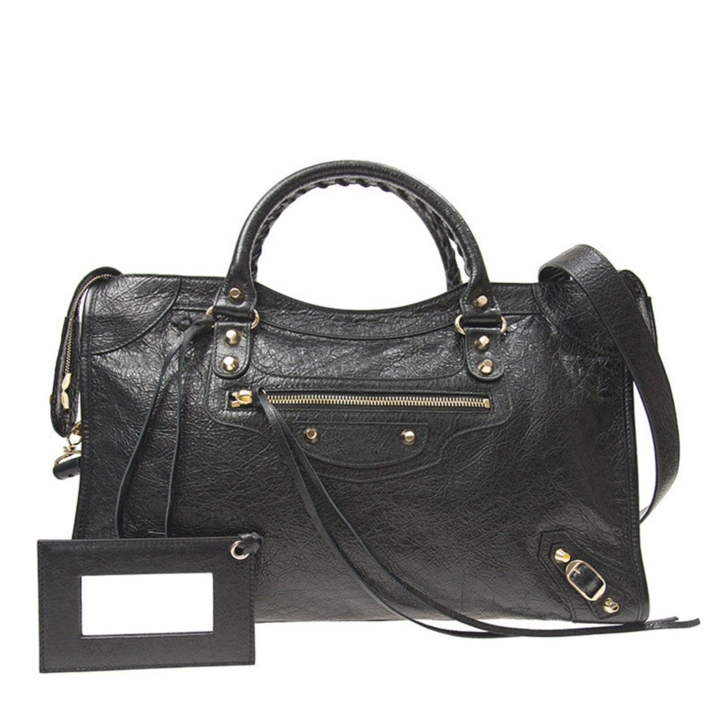 Grey Shoulder Bag - Elegant Leather Bag by Balenciaga Online -   Shop Bags LLC 