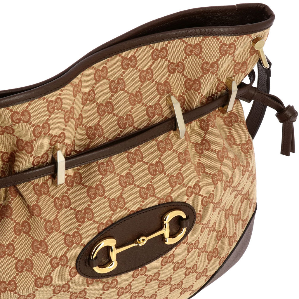 Gucci 1955 Beige Canvas Crossbody Bag - Timeless Elegance & Function -   Shop Bags LLC