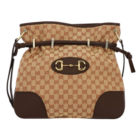 Gucci 1955 Beige Canvas Crossbody Bag - Timeless Elegance & Function -   Shop Bags LLC