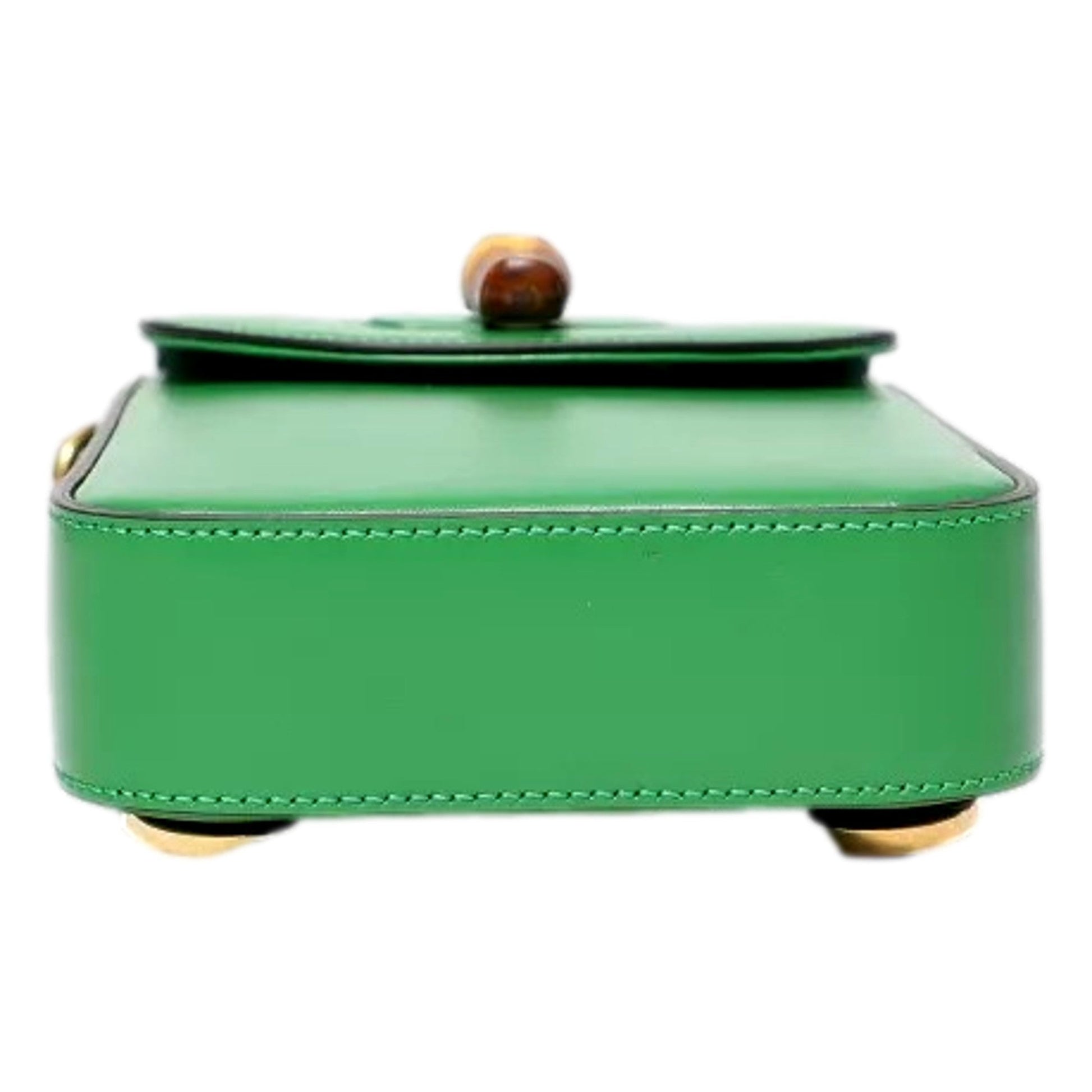 Gucci Bamboo Mini Handbag - Green Leather, Versatile Style & Elegance -   Shop Bags LLC