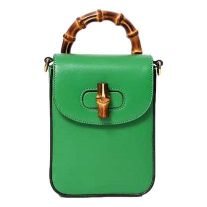 Gucci Bamboo Mini Handbag - Green Leather, Versatile Style & Elegance -   Shop Bags LLC