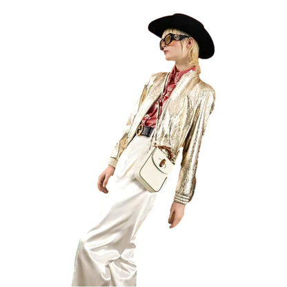 Gucci Bamboo Mini Handbag - Timeless Cream Leather Elegance -   Shop Bags LLC