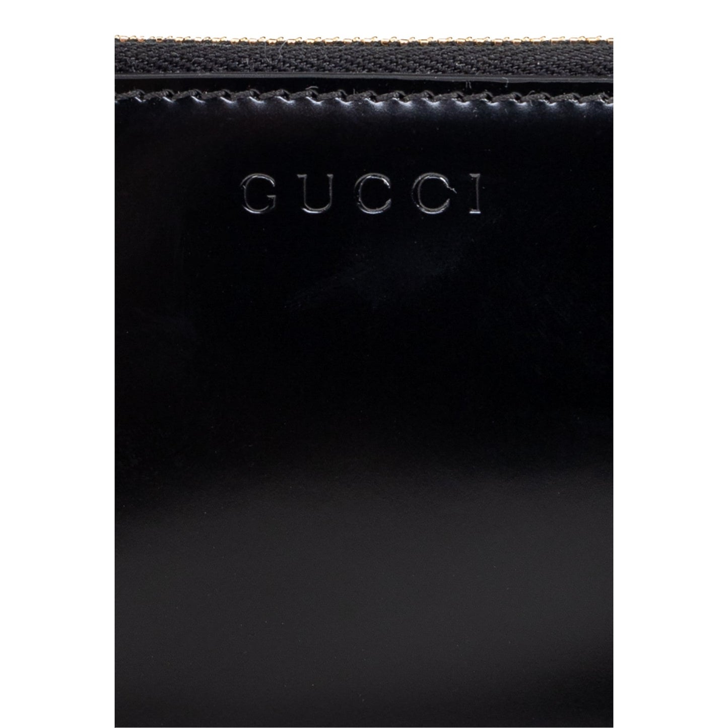 Gucci Bamboo Pull Zipper Black Patent Leather Card Case Wallet -   Shop Bags LLC 