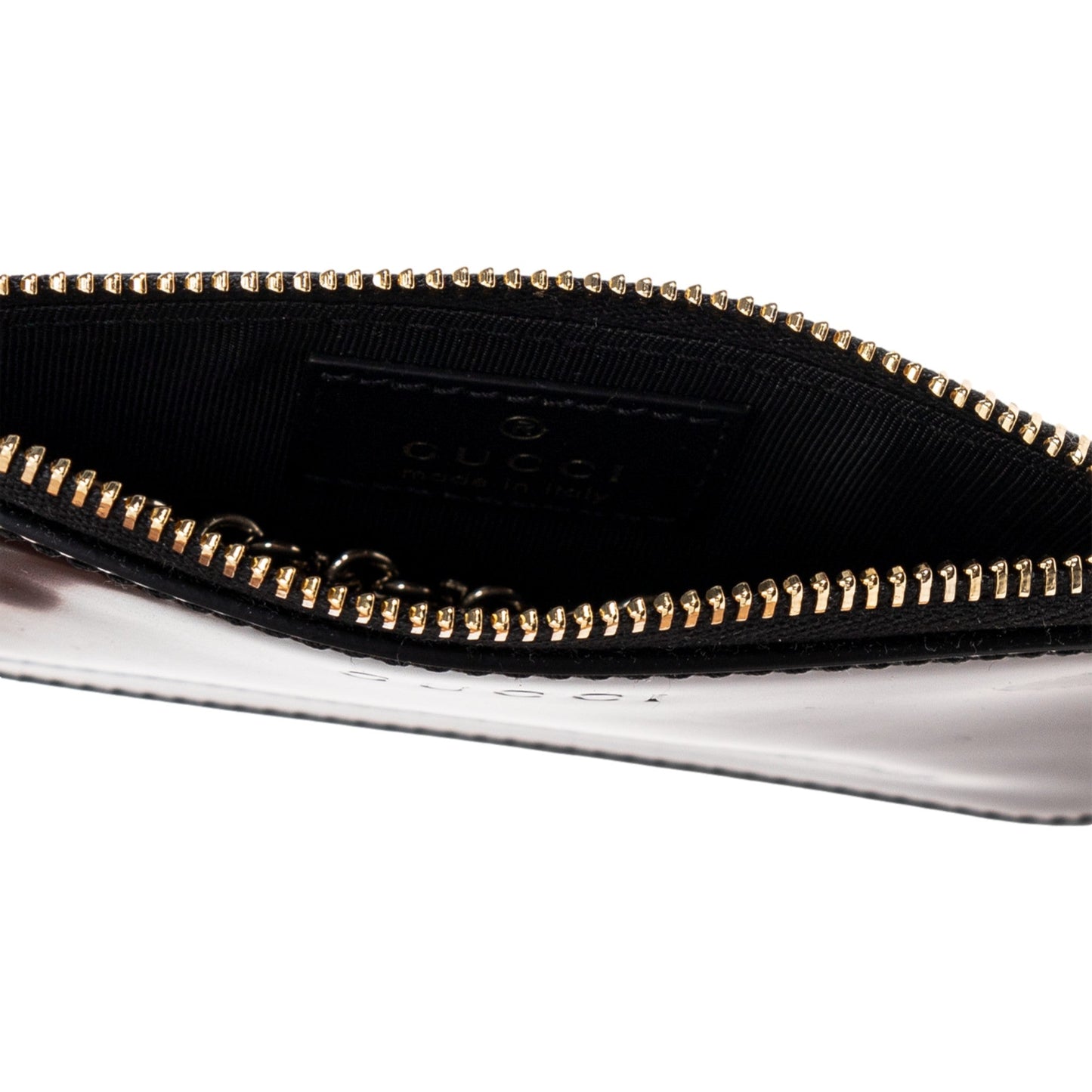 Gucci Bamboo Pull Zipper Black Patent Leather Card Case Wallet -   Shop Bags LLC 