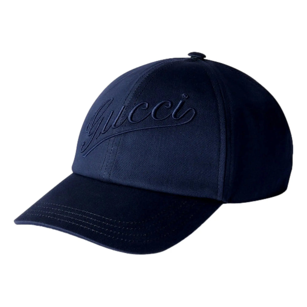 Gucci Baseball Hat with Embroidery in Navy Blue XL
