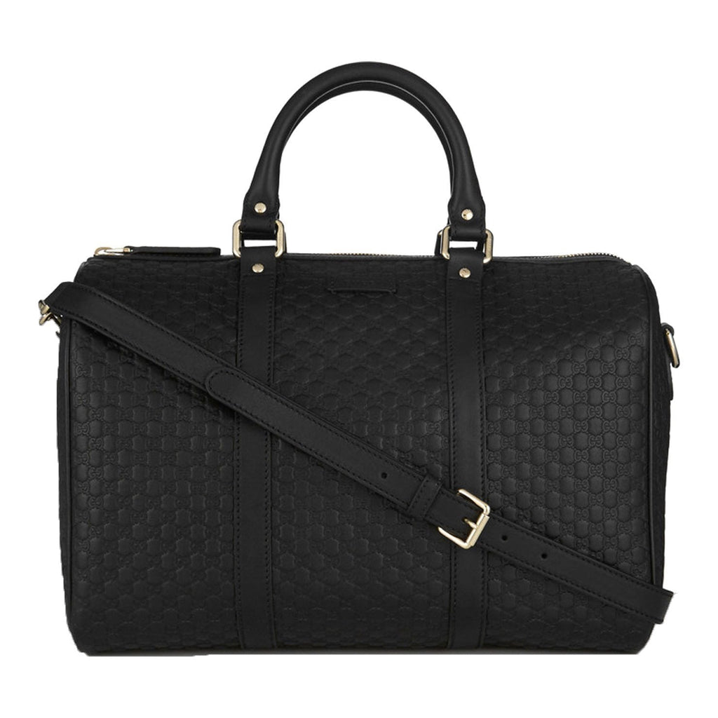 Gucci Black Leather Boston Bag - Iconic GG Design & Versatile Style -   Shop Bags LLC