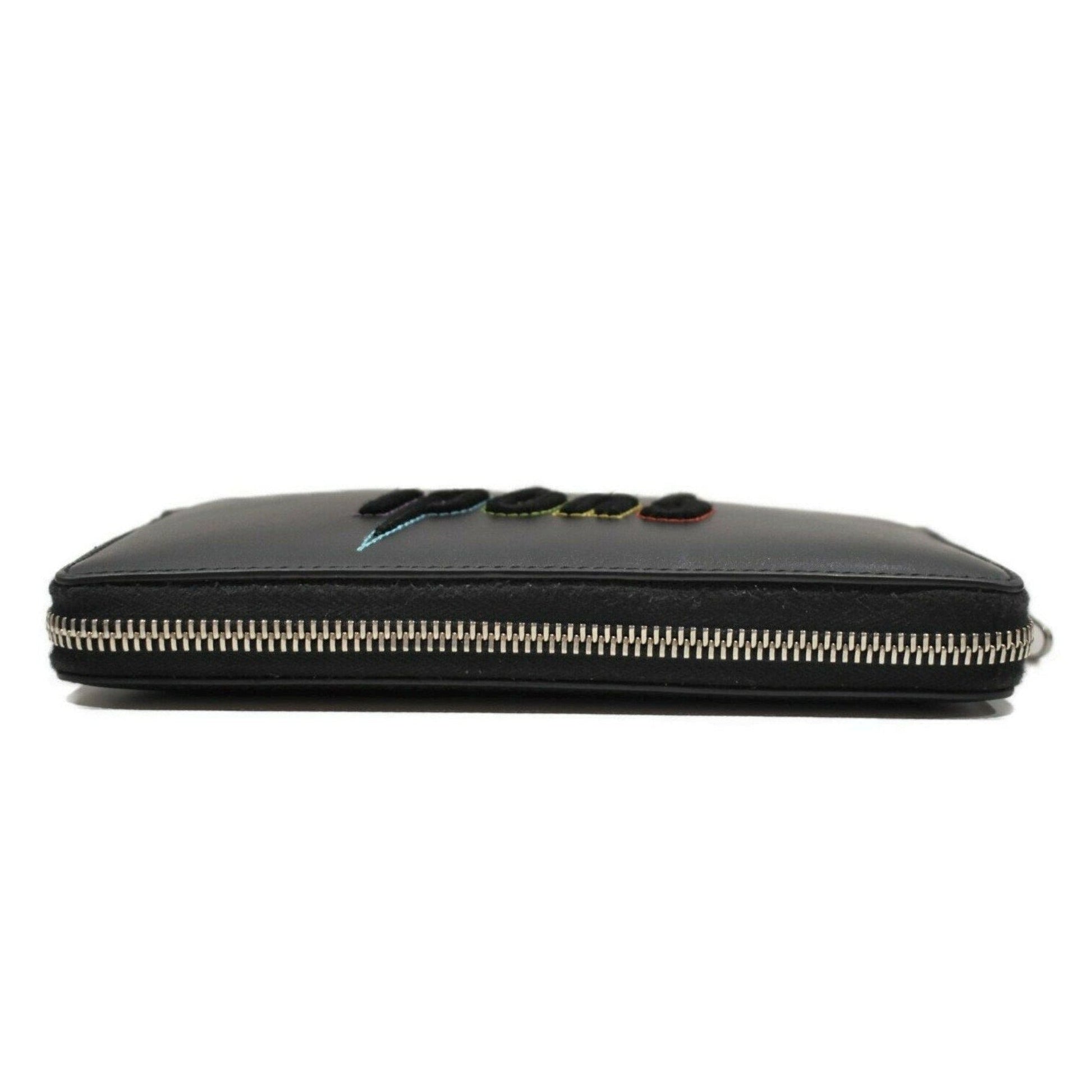Gucci Black Leather Wallet | Rainbow Lightning Logo & Luxury Design -   Shop Bags LLC