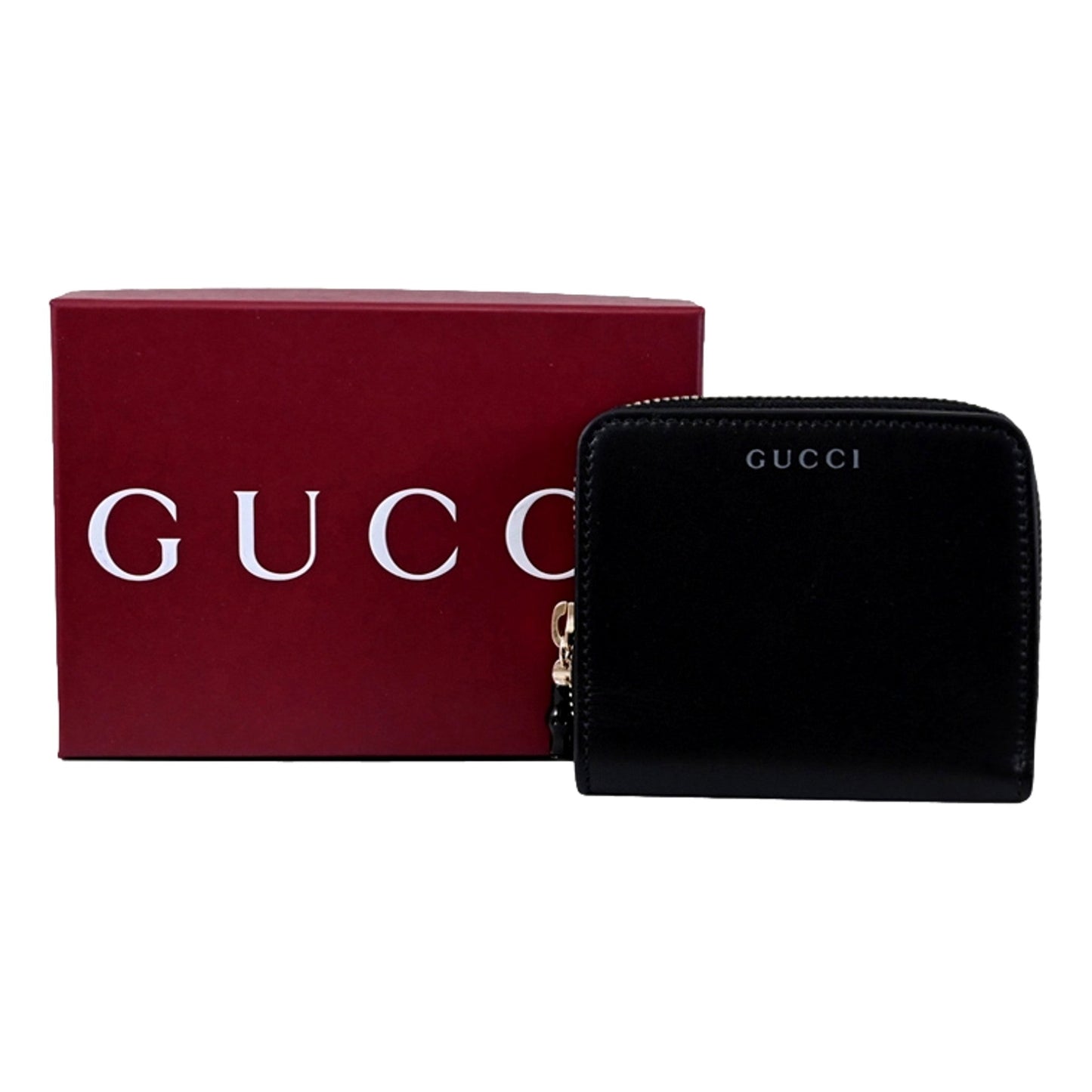 Gucci Black Patent Leather Zip-Around Wallet with Bamboo Pull -   Shop Bags LLC 
