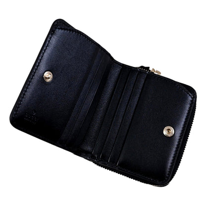 Gucci Black Patent Leather Zip-Around Wallet with Bamboo Pull -   Shop Bags LLC 