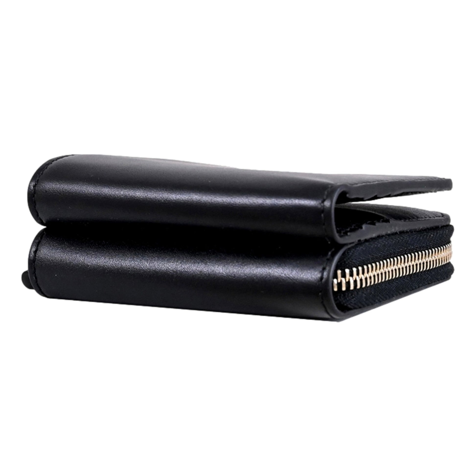 Gucci Black Patent Leather Zip-Around Wallet with Bamboo Pull -   Shop Bags LLC 