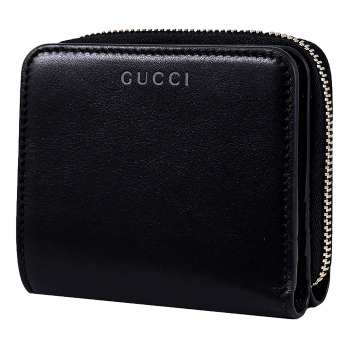 Gucci Black Patent Leather Zip-Around Wallet with Bamboo Pull -   Shop Bags LLC 