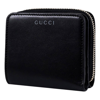 Gucci Black Patent Leather Zip-Around Wallet with Bamboo Pull -   Shop Bags LLC 
