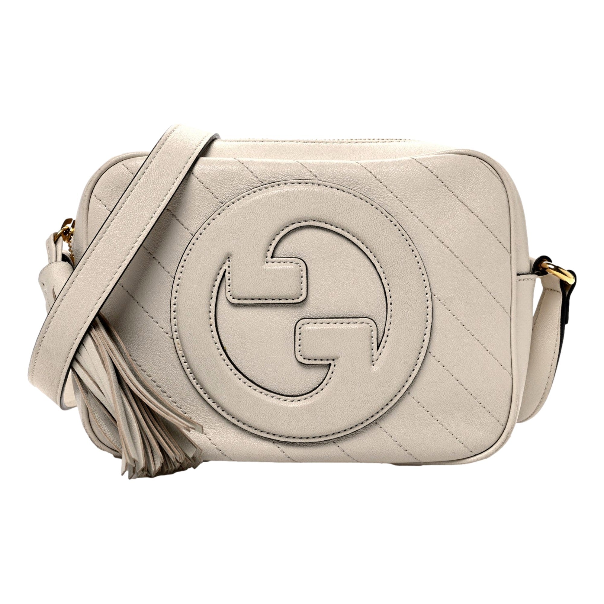 Gucci Blondie GG Crossbody: Cream Leather Handbag with Elegance -   Shop Bags LLC 