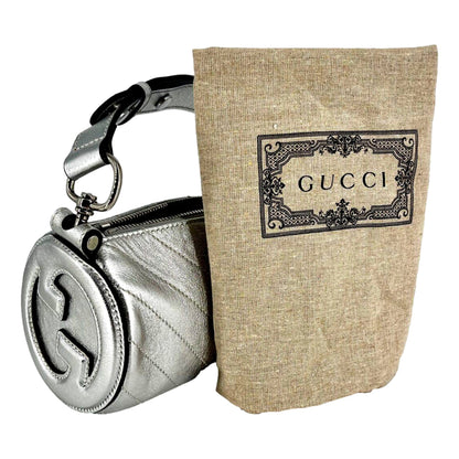 Gucci Blondie Mini Shoulder Bag - Metallic Silver Elegance -   Shop Bags LLC