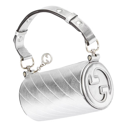 Gucci Blondie Mini Shoulder Bag - Metallic Silver Elegance -   Shop Bags LLC