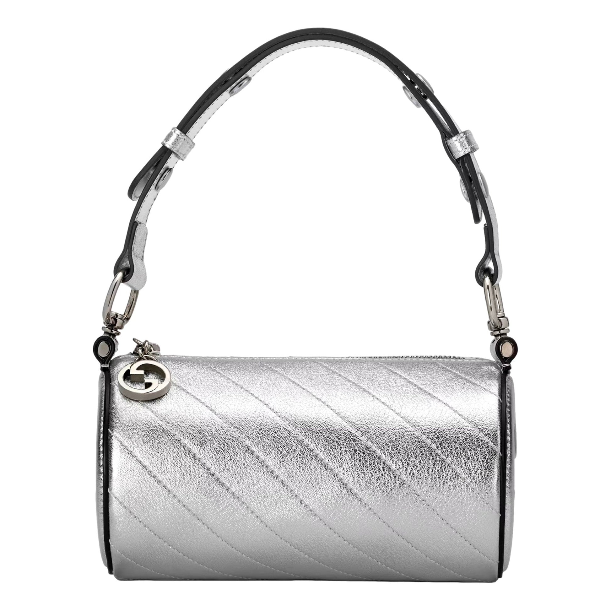 Gucci Blondie Mini Shoulder Bag - Metallic Silver Elegance -   Shop Bags LLC