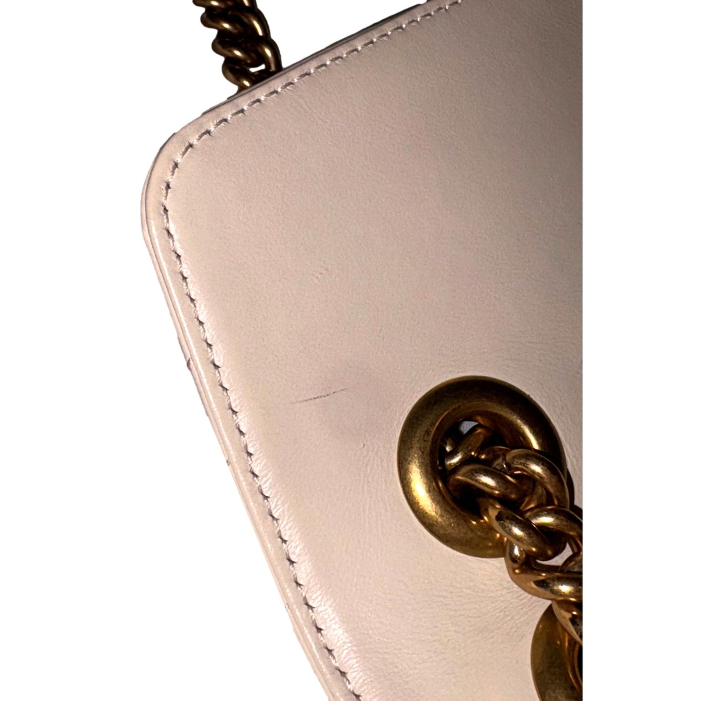 Gucci Calfskin Matelasse Medium GG Marmont Shoulder Bag Ivory -   Shop Bags LLC