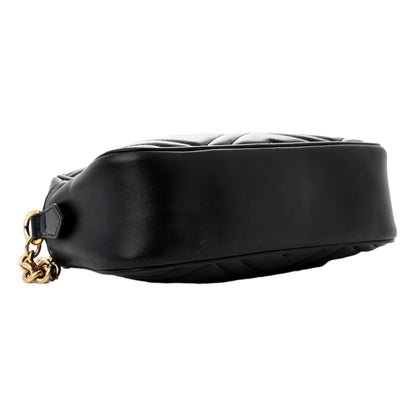 Gucci Calfskin Matelasse Small GG Marmont Chain Crossbody Bag Black -   Shop Bags LLC