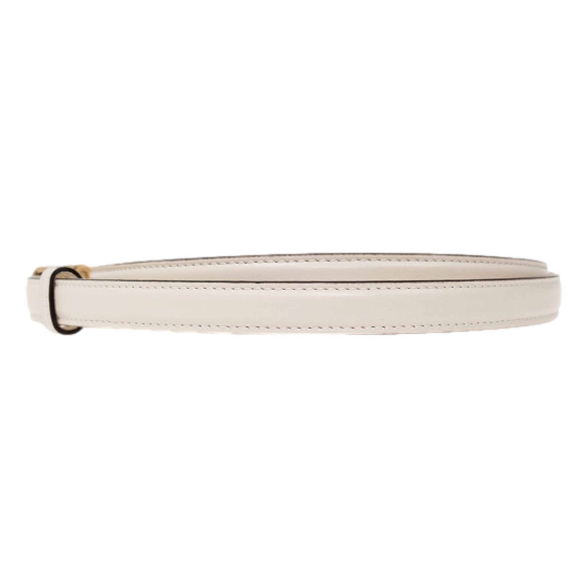 Gucci Cream Leather Belt - Gold Logo, Size 85 - Timeless Elegance -   Shop Bags LLC